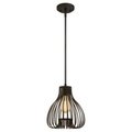 Brilliantbulb One-Light Pendant Oil Rubbed Bronze with Cage Shade BR590569